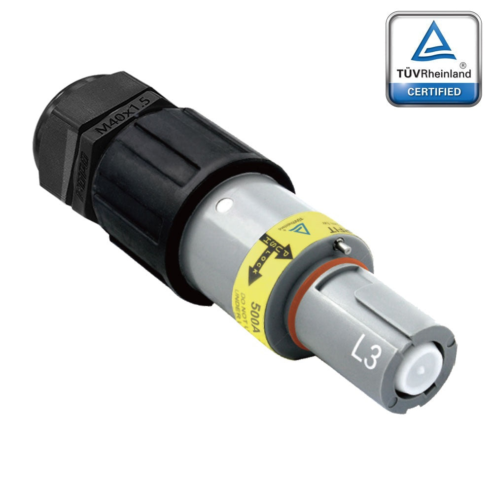 PFLD-3GY-S150M40A - PowerFit 500A Drain Line Connector, Grey (L3)