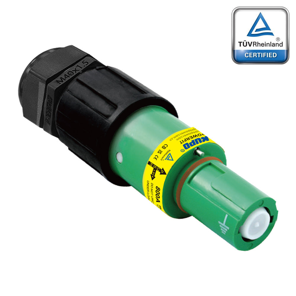 PFLD-EGN-C300-400-M40-M50 - PowerFit 800A Line Drain, Earth - Ground Green