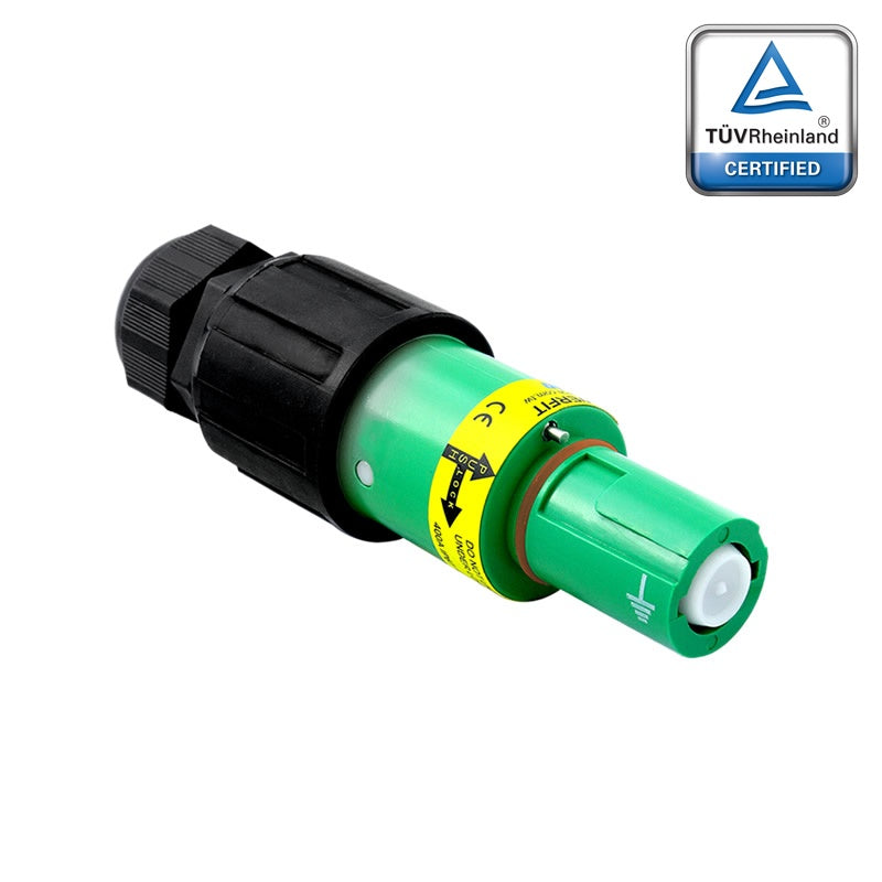 PFLD-EGN-S120M40A - PowerFit 400A Drain Line Connector, Green (PE)