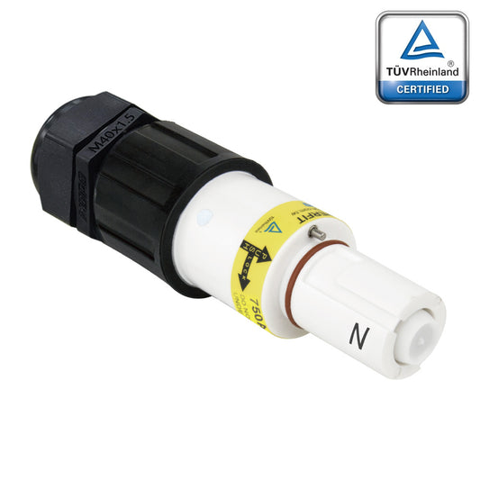 PFLD-NW-C300M40 - PowerFit 750A Drain Line Connector, White (N)
