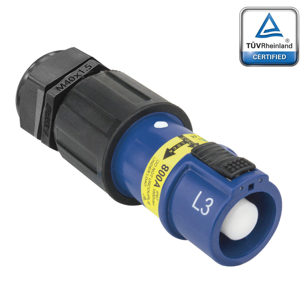 PFLS-3BL-C300-400-M40-M50 - PowerFit 800A Line Source, L3 (Line 3) Blue