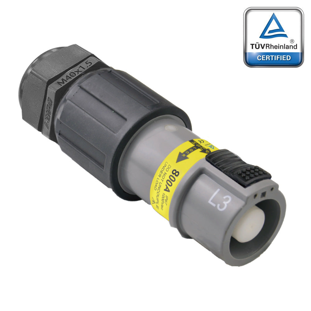 PFLS-3GY-C300-400-M40-M50 - PowerFit 800A Line Source, L3 (Line 3) Gray