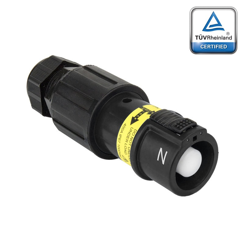 PFLS-NBK-S120M40A - PowerFit 400A Source Line Connector, Black (N)