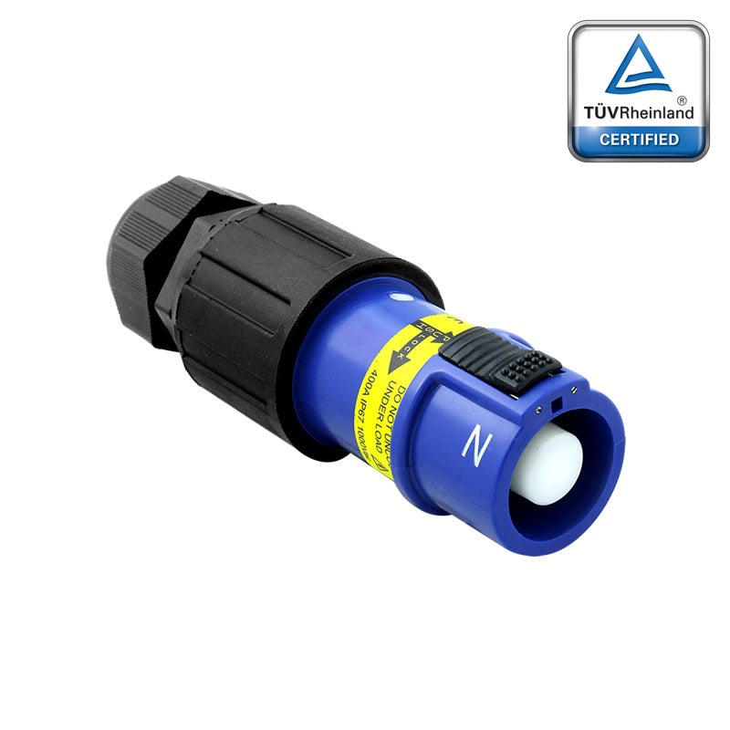 PFLS-NBL-S120M40A - PowerFit 400A Source Line Connector, Blue (N)
