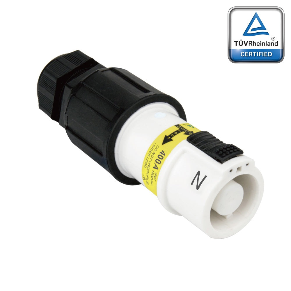 PFLS-NW-S120M40A - PowerFit 400A Source Line Connector, White (N)