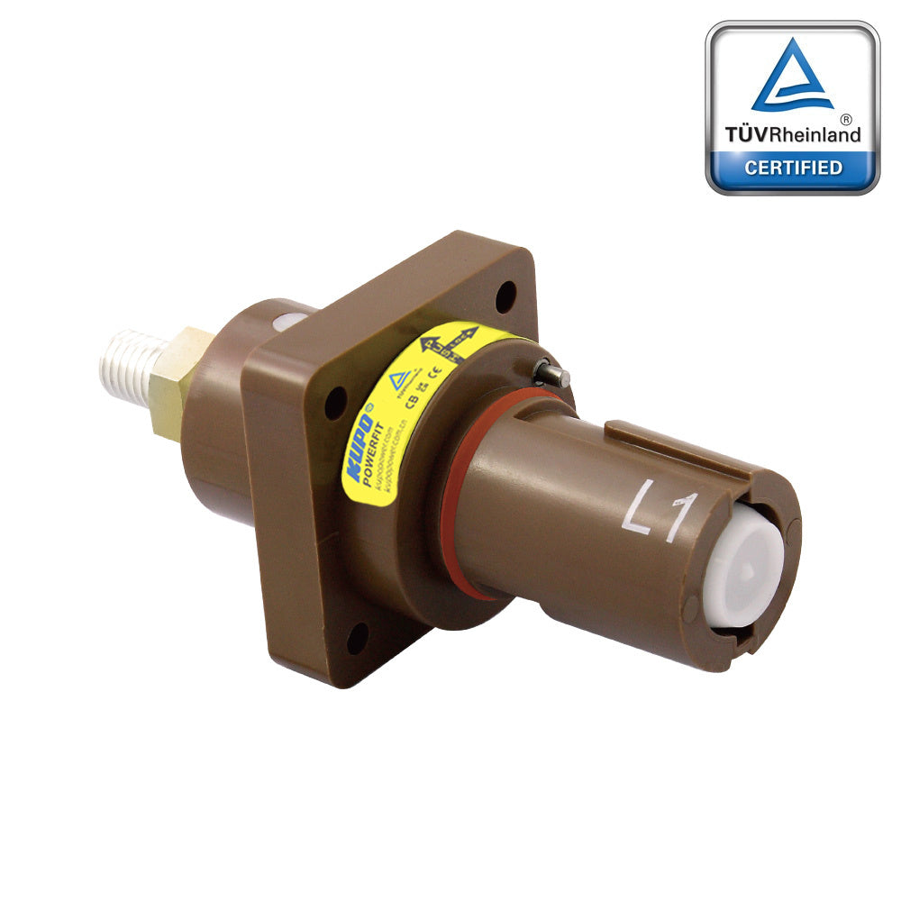 PFPD-1BN-T8 - PowerFit 800A Panel Drain, L1 (Line 1) Brown