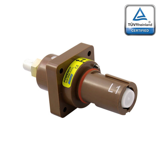 PFPD-1BN - PowerFit 400A Drain Panel Connector, Brown (L1)