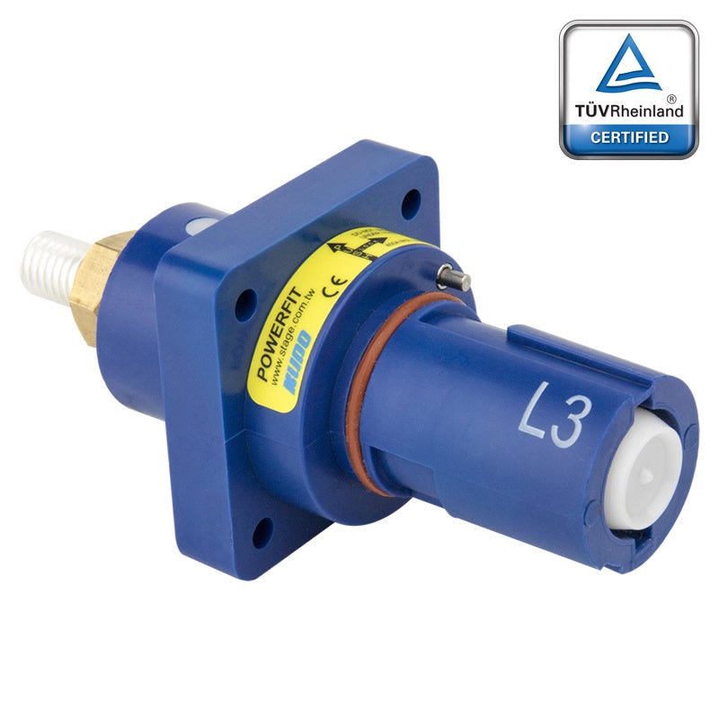 PFPD-3BL - PowerFit 400A Drain Panel Connector, Blue (L3)