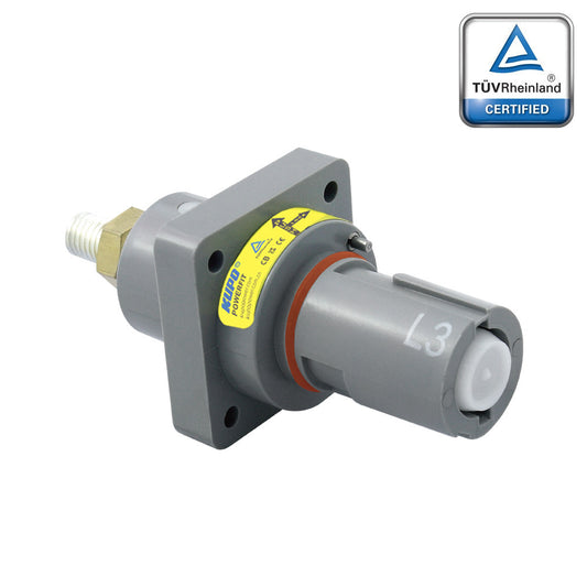 PFPD-3GY-T8 - PowerFit 800A Panel Drain, L3 (Line 3) Gray