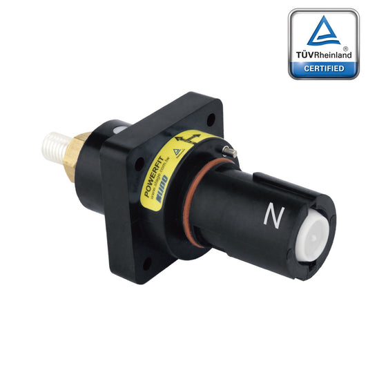 PFPD-NBK - PowerFit 400A Drain Panel Connector, Black (N)
