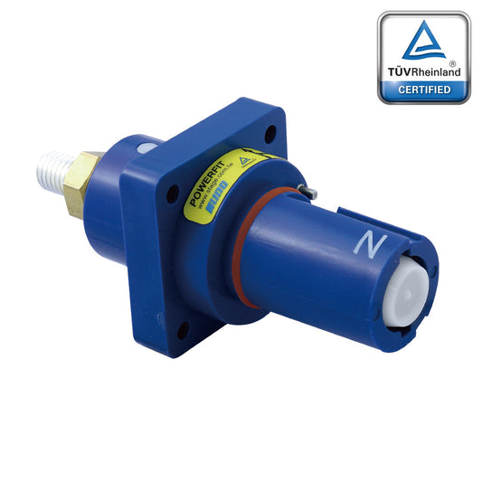 PFPD-NBL-T7 - PowerFit 750A Drain Panel Connector, Blue (N)