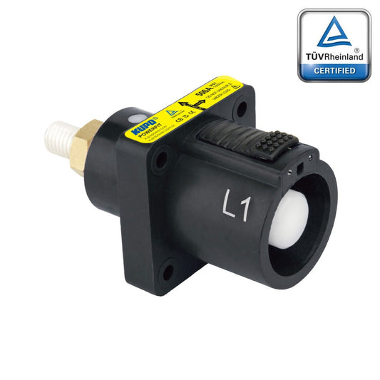 PFPS-1BK-T5 - PowerFit 500A Source Panel Connector, Black (L1)