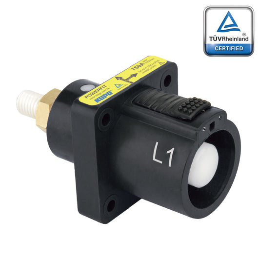 PFPS-1BK-T7 - PowerFit 750A Source Panel Connector, Black (L1)