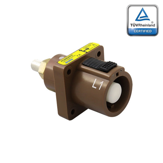 PFPS-1BN - PowerFit 400A Source Panel Connector, Brown (L1)