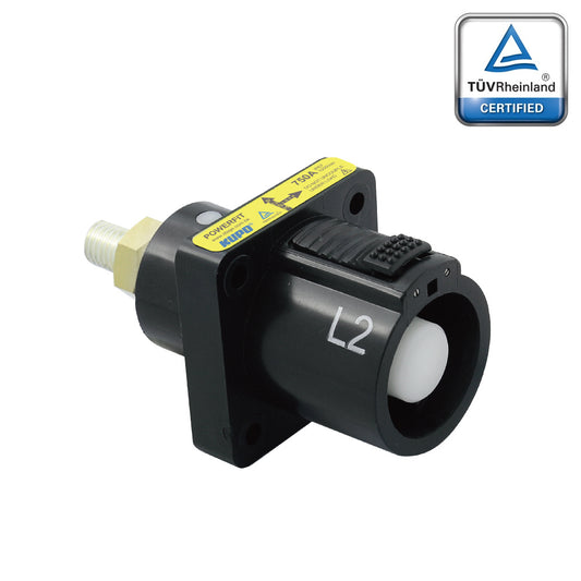 PFPS-2BK-T7 - PowerFit 750A Source Panel Connector, Black (L2)