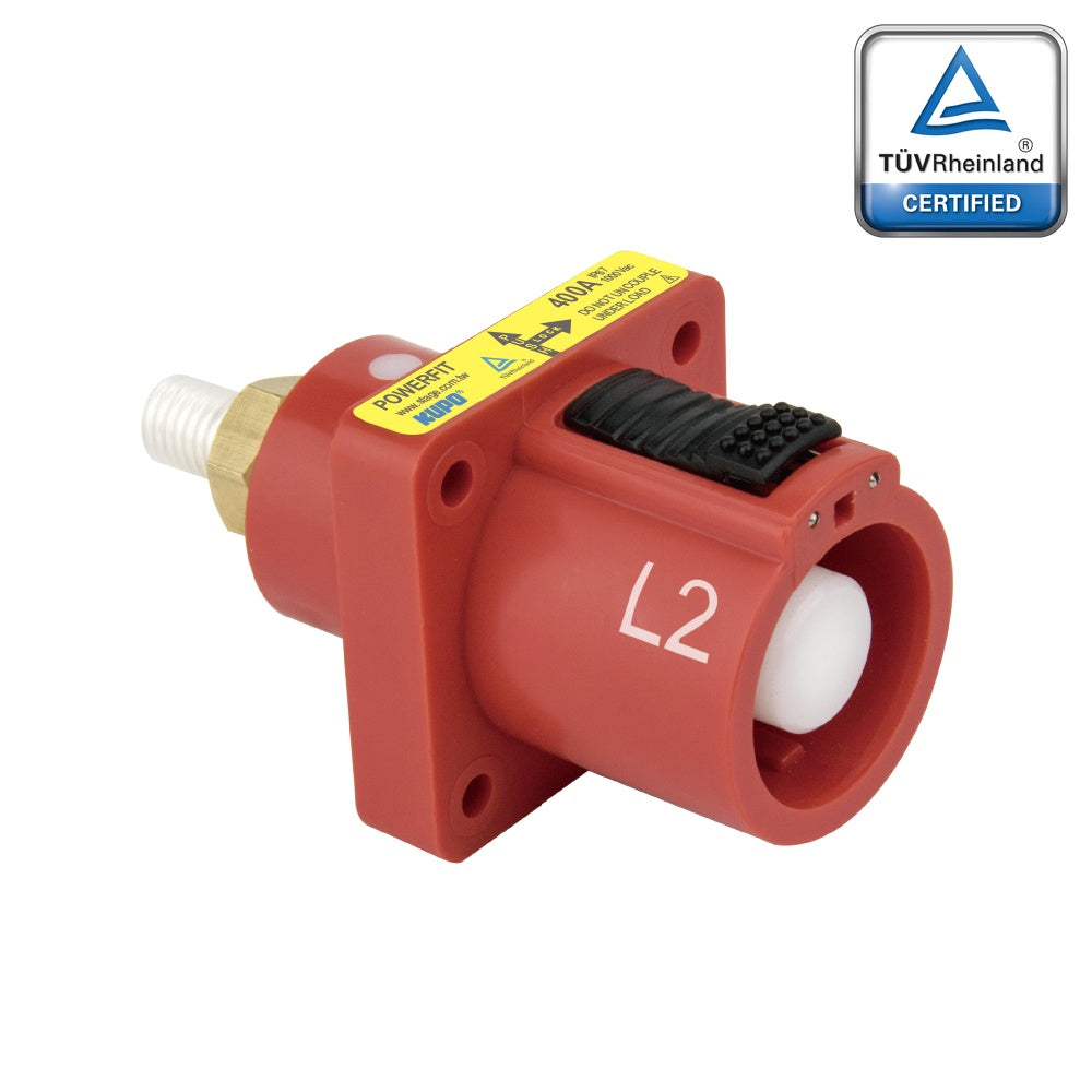PFPS-2R - PowerFit 400A Source Panel Connector, Red (L2)