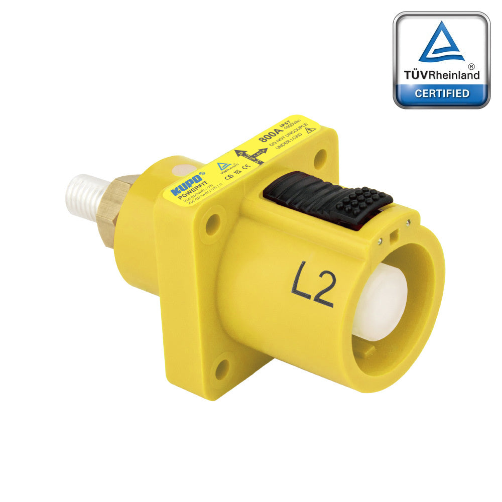 PFPS-2Y-T8 - PowerFit 800A Panel Source, L2 (Line 2) Yellow