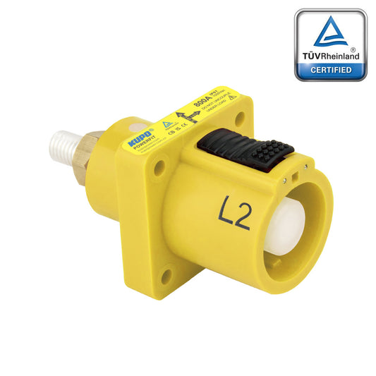 PFPS-2Y-T8 - PowerFit 800A Panel Source, L2 (Line 2) Yellow