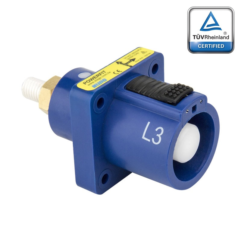 PFPS-3BL - PowerFit 400A Source Panel Connector, Blue (L3)