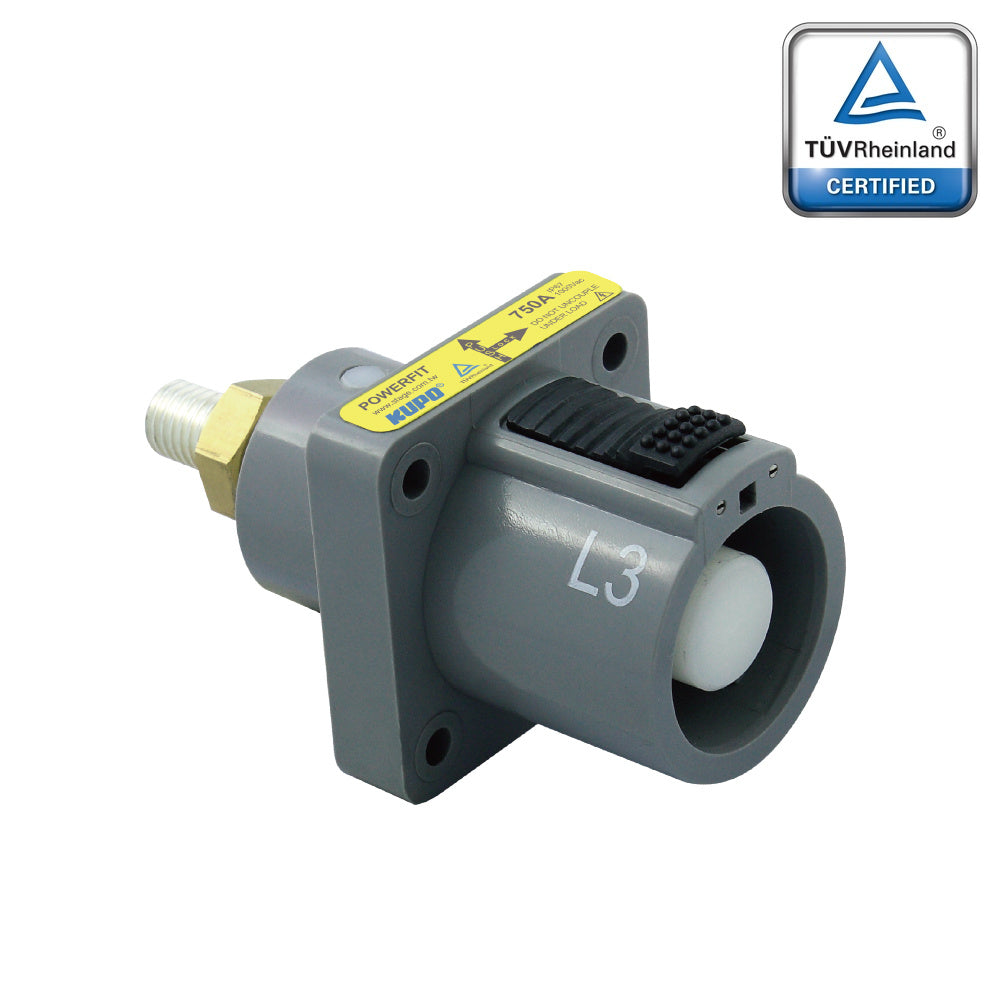 PFPS-3GY-T7 - PowerFit 750A Source Panel Connector, Gray (L3)