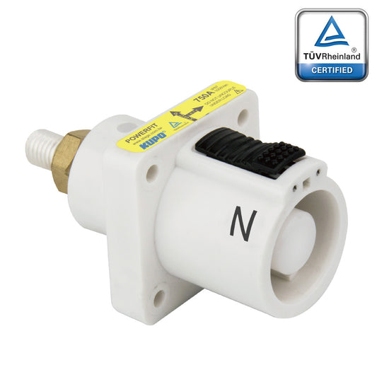 PFPS-NW-T7 - PowerFit 750A Source Panel Connector, White (N)